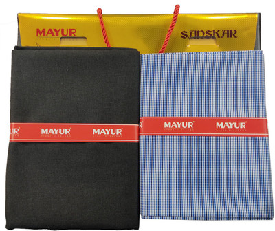 MAYUR Cotton Blend Checkered Shirt & Trouser Fabric