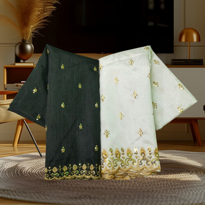 A COTTONS Cotton Silk Embroidered Blouse Material