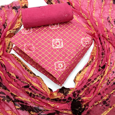 SAMJU Cotton Blend Printed Salwar Suit Material