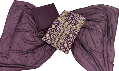 rabii Cotton Silk Embroidered Salwar Suit Material