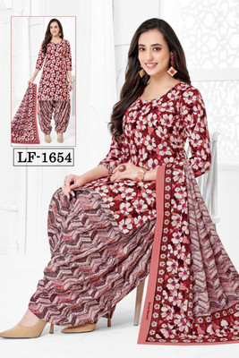 Alveera Art Crepe Solid, Floral Print, Printed, Geometric Print Salwar Suit Material