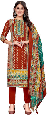 DRAVINAM Trends Wool Printed Salwar Suit Material