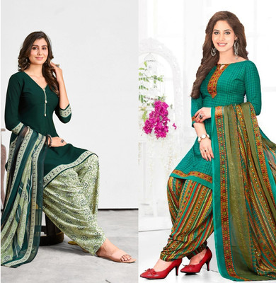 laxmi creation Crepe Printed Salwar Suit Material