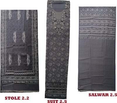 Vrinde Wool Printed Salwar Suit Material