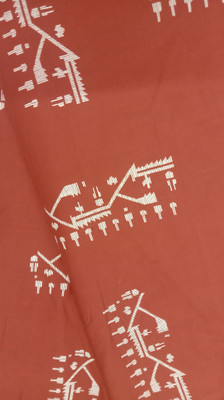 azeez Pure Cotton Geometric Print Kurta Fabric