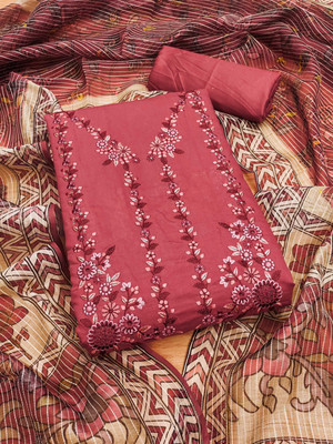 HouseOfCommon Art Silk Embroidered Salwar Suit Material
