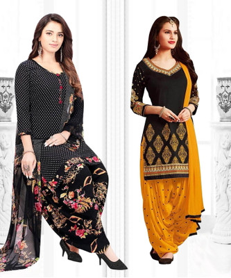 ANIRAV Crepe Printed Salwar Suit Material