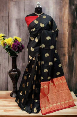 Kanjivaram Jacquard Embroidered Blouse Material