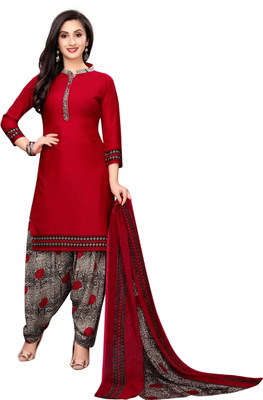 EverEthnic Crepe Printed Salwar Suit Material