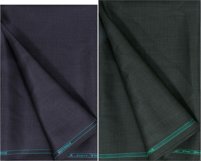 abhi fashion Polycotton Self Design Trouser Fabric