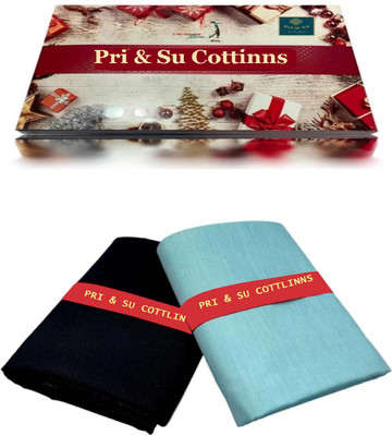 Pri & Su CottLinns Cotton Blend Dyed Shirt & Trouser Fabric
