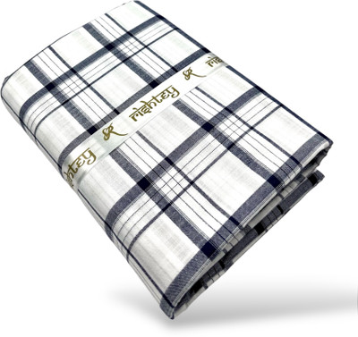 RSIHTEY Cotton Blend Checkered Shirt Fabric