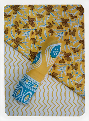 VEENA HANDICRAFT Pure Cotton Self Design Salwar Suit Material