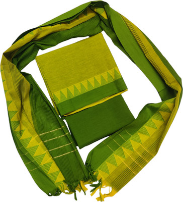 SHREE MAHAVEER HANDLOOMS Pure Cotton Self Design Salwar Suit Material
