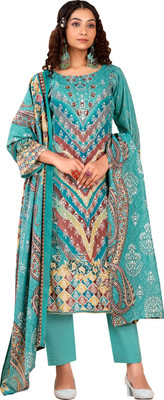 DRAVINAM Trends Viscose Rayon Embroidered Salwar Suit Material
