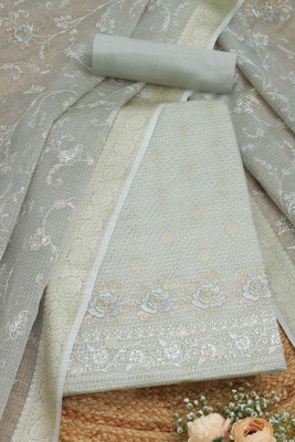soch Cotton Blend Self Design Salwar Suit Material