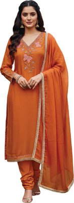 GP1 Viscose Rayon Embroidered Salwar Suit Material