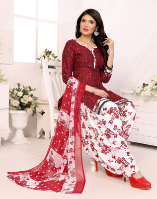 Om Creation Crepe Paisley Salwar Suit Material