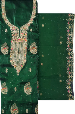 Soul Essence Silk Blend Embroidered Salwar Suit Material