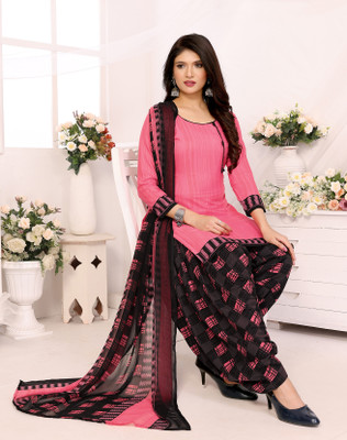 Rosniya Crepe Printed Salwar Suit Material