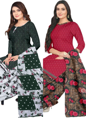 HouseOfCommon Cotton Blend Printed Salwar Suit Material