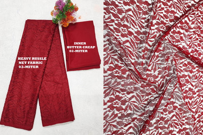Lakshya Fashion Mart Net/Lace Printed Kurta Fabric