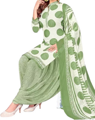 KASHII ENTERPRISE Crepe Polka Print Salwar Suit Material