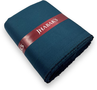 JHABAK'S Lycra Blend Solid Trouser Fabric