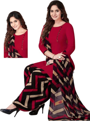 Merira Crepe Printed Salwar Suit Material