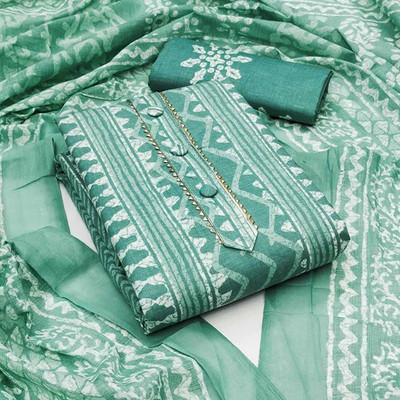 KenaEnterprises Cotton Blend Printed Salwar Suit Material