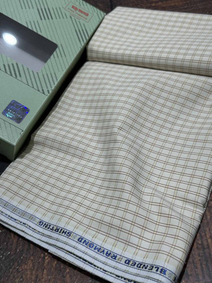 Raymond Polycotton Checkered Shirt Fabric