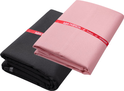 abhi fashion Cotton Blend Solid Shirt & Trouser Fabric