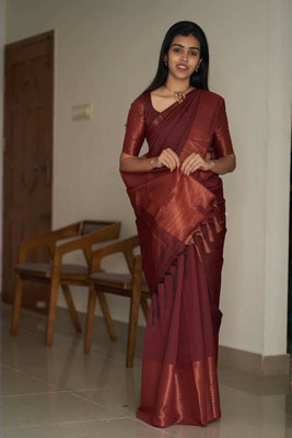 Kanjivaram Jacquard Embroidered Blouse Material