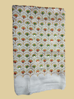 HouseOfCommon Silk Blend Embroidered Blouse Material