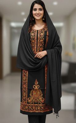 REET MAHAL Wool Embroidered Salwar Suit Material