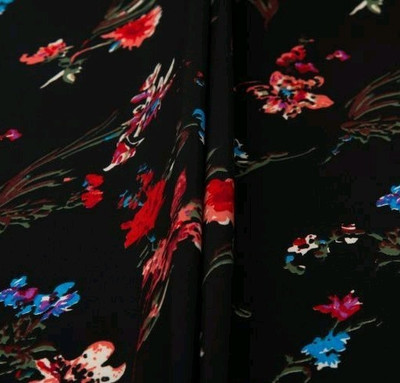 JESVI Crepe Printed Kurta Fabric