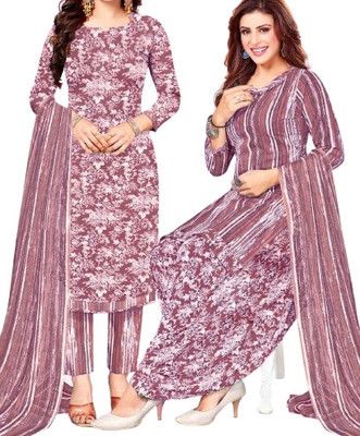 Om Creation Crepe Floral Print Salwar Suit Material