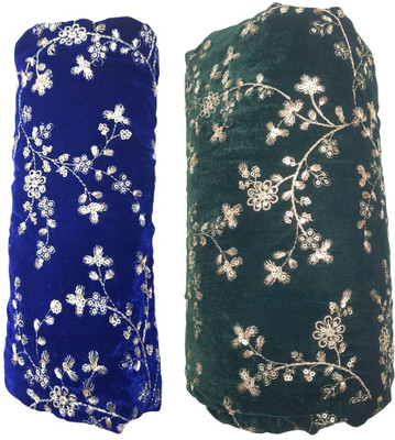 Seg Velvet Embroidered Blouse Material
