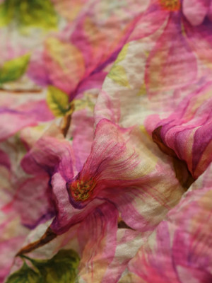 ESTELA Viscose Rayon Floral Print Multi-purpose Fabric