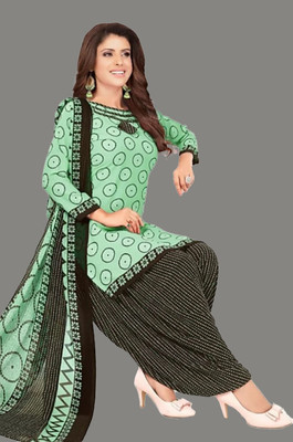 Nirvaan Crepe Solid, Floral Print, Printed, Geometric Print Salwar Suit Material