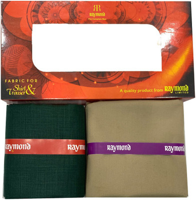 Raymond Cotton Blend Solid Shirt & Trouser Fabric