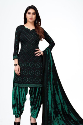 Aumki Crepe Printed Salwar Suit Material