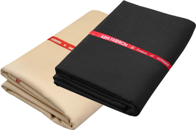 abhi fashion Cotton Blend Solid Shirt & Trouser Fabric