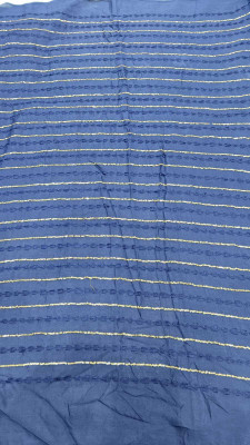 SATKAAR FASHIONS Chiffon Embroidered Multipurpose Running Fabric