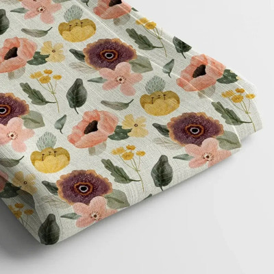 Arihant Creations Polycotton Printed Multi-purpose Fabric