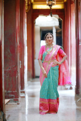 Kanjivaram Jacquard Printed Blouse Material
