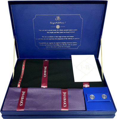 JHABAK'S Pure Cotton Solid Suit Fabric