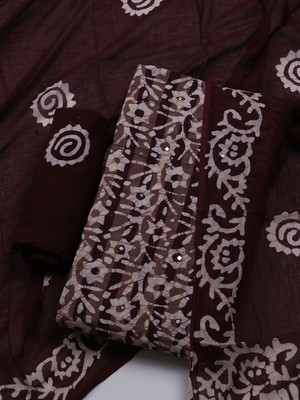 Meena Bazaar Cotton Blend Printed Salwar Suit Material
