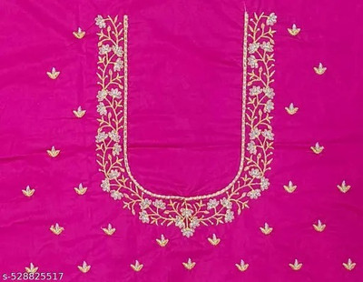 RAMLALLA CREATION Cotton Silk Embroidered Blouse Material