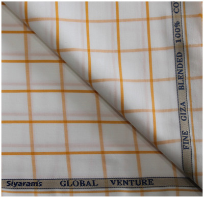 siyarams Pure Cotton Checkered Shirt Fabric